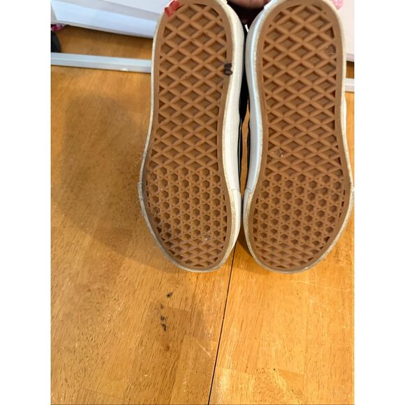 Vans Classic Slip-On Platform shoes with a black suede embossed upper Womens Siz - Picture 11 of 13